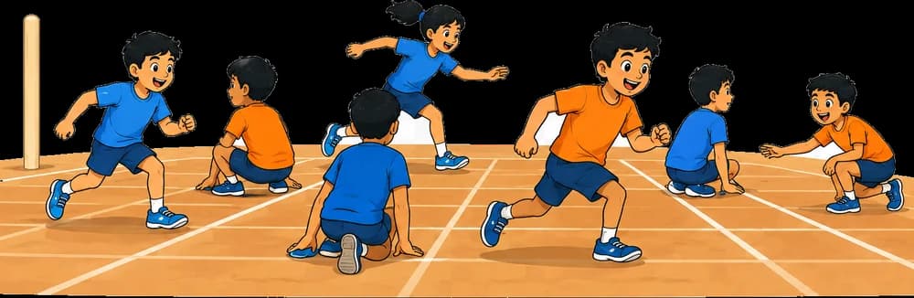 Children playing Kho-Kho